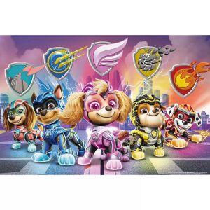 Paw Patrol Mighty Pups 24-teiliges Puzzle mit den Welpen in ihren Superhelden-Kostümen - Trefl Puzzle