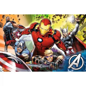 Marvel's Mighty Avengers 24-teiliges Puzzle mit Iron Man, Captain America, Thor, Hawkeye und Falcon - Trefl Puzzle
