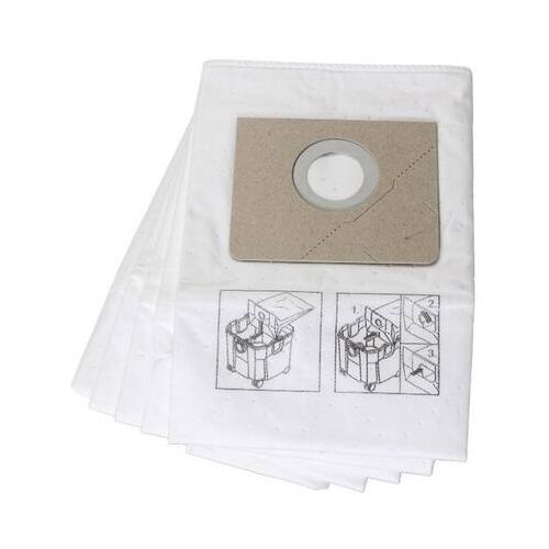 Fein 31345061010 Porzsákok, 5 db-os csomag, Fein Dustex 25 L nedves/száraz porszívóhoz - FEIN