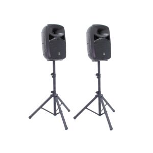 Thunder TMX-10 Aktív Hangfalszett Állványokkal - 10 coll, Bluetooth, MP3 - Thunder