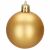 Springos goldene matte Weihnachtskugel Ornament