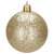 Goldene Weihnachtskugel mit Glitzer