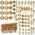 Springos 77-piece gold Christmas ornament set