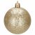 Springos gold glitter Christmas ball ornament