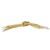 Springos gold tinsel garland tie