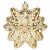 Springos gold poinsettia Christmas tree ornament