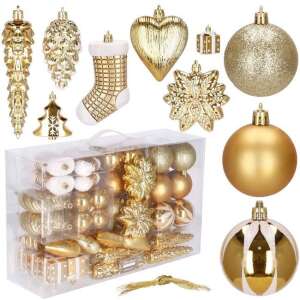 Springos 77 piece gold Christmas ornament set - Nonbrand Christmas tree ornament