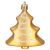 Springos gold Christmas tree ornament