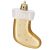 Springos gold stocking Christmas tree ornament