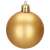 Gold Christmas tree ornament, round ball