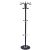 Springos black standing coat rack with marble base
