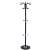 Springos black coat rack with marble base and umbrella stand