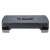 Springos adjustable step platform, 3 height levels, black and grey, for aerobic fitness workouts