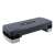 Springos podesiv platform za step, 3 razine visine, crna i siva, za aerobne fitness treninge