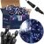 Springos 300 LED Christmas Lights, Cool White and Blue, in Box with Usage Example