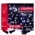 Springos 300 LED Outdoor Christmas Lights, Cool White and Blue, Packaging