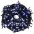 300 LED Christmas String Lights, Cool White and Blue, Isolated