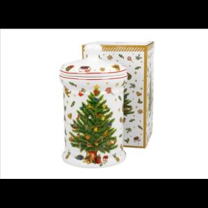 Duo Gift Porcelán keksztároló 11x19cm, 800ml, dobozban, Christmas Tree