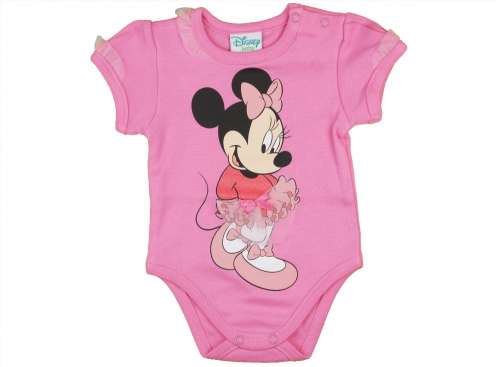 Disney rövid ujjú Body - Minnie Mouse #rózsaszín - 86-os méret 30384202