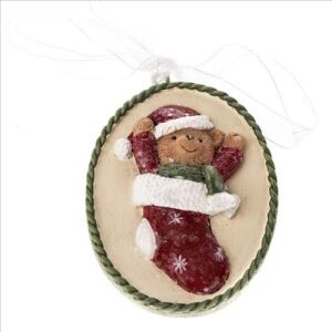 Dakls Műanyag medál függődísz zoknis macival, 5,5x5,5cm 114225530 - Dakls