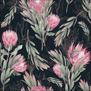 Ambiente Protea black papírszalvéta 33x33cm, 20db-os 137985464 - Ambiente