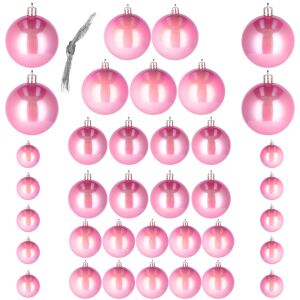 Springos 37-piece Pink Christmas Ornament Set - Christmas tree ornament