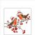 Ambiente Christmas robins white papírszalvéta 25x25cm, 20db-os 137985575