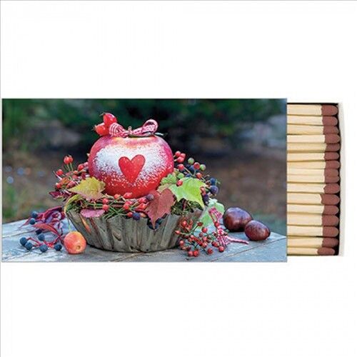 Ambiente Snow dusted apple white gyufa 6,5x11cm 114225971