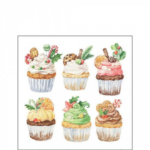 Ambiente Sweet Christmas white papírszalvéta 25x25cm, 20db-os 137984378