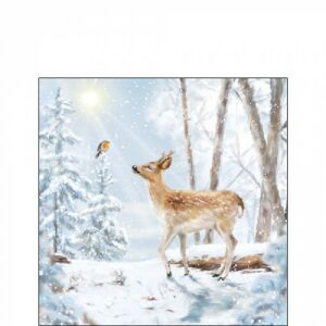 Ambiente Meeting in winterworld papírszalvéta 25x25cm, 20db-os 137984406 - Ambiente