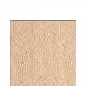 Ambiente Elegance beige dombornyomott papírszalvéta 25x25cm, 15db-os 137984476 - Ambiente