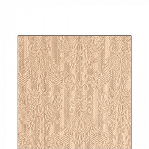 Ambiente Elegance beige dombornyomott papírszalvéta 25x25cm, 15db-os 137984476