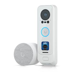 Ubiquiti UVC-G4 Doorbell Pro PoE Kit | Zestaw wideodomofon + gong | Biały 114226144 - Interkom
