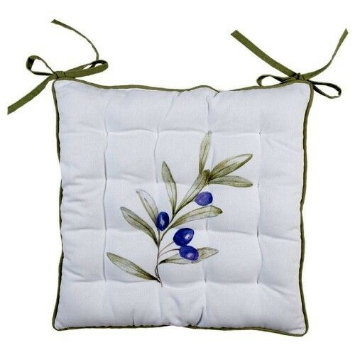 Clayre-Eef Székpárna 40x40cm, 100%pamut, Olive Fields 114226157