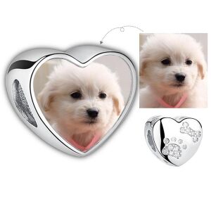 Fotó-charm készítés egyedi képpel - csont mintával - Pandora stílusú, 925 ezüstből 114230242 - Női kiegészítő