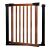 Springos Sicherheitsgitter, verstellbare Breite, schwarz-braune Ausführung