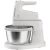 Electrolux ESM4W 500 white stand mixer with stainless steel bowl, side view