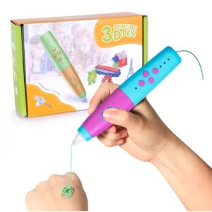 Creion cu imprimare 3D pentru copii, JER LP06, 8 filamente colorate PCL 1.75 mm, roz 114236904 - Nonbrand Jocuri si jucarii creative