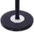 Springos free-standing coat rack with marble base and umbrella holder, black, close-up of marble base