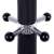 Springos free-standing coat rack with marble base and umbrella holder, black, close-up of hooks