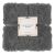 Packaged Springos graphite fluffy blanket with label