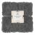 Packaged Springos graphite fluffy blanket with label