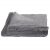 Folded Springos graphite fluffy blanket, 200x220 cm