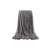 Springos Lovely blanket extra soft, gray, 200x220 cm, draped over a chair