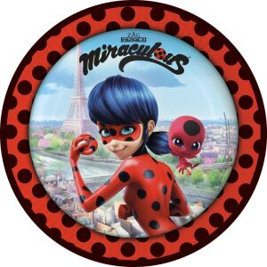 Комплект 8 чинии Miraculous / Ladybug 23 см 122896646 - Плоча за еднократна употреба