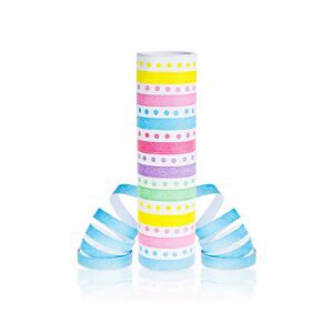 Хартиена серпентина, пастел - 18x 4 м 122932565 - Конфети