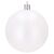 Close-up of a single white Springos Christmas bauble
