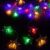 Springos star curtain lights, multicolor and cool white, decorative lighting