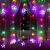 Springos star curtain lights, multicolor and cool white, window decoration