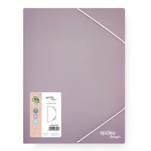 Füzetbox SPOKO ReLeaf PP A/4 30 mm SoftTouch lila 122976428